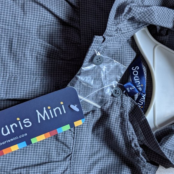 NWT Toddler Girl (2Y) - SOURIS MINI Woven Hooded Tunic - Picture 7 of 8